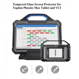 Tempered Glass Screen Protector for Topdon Phoenix Max and VCI